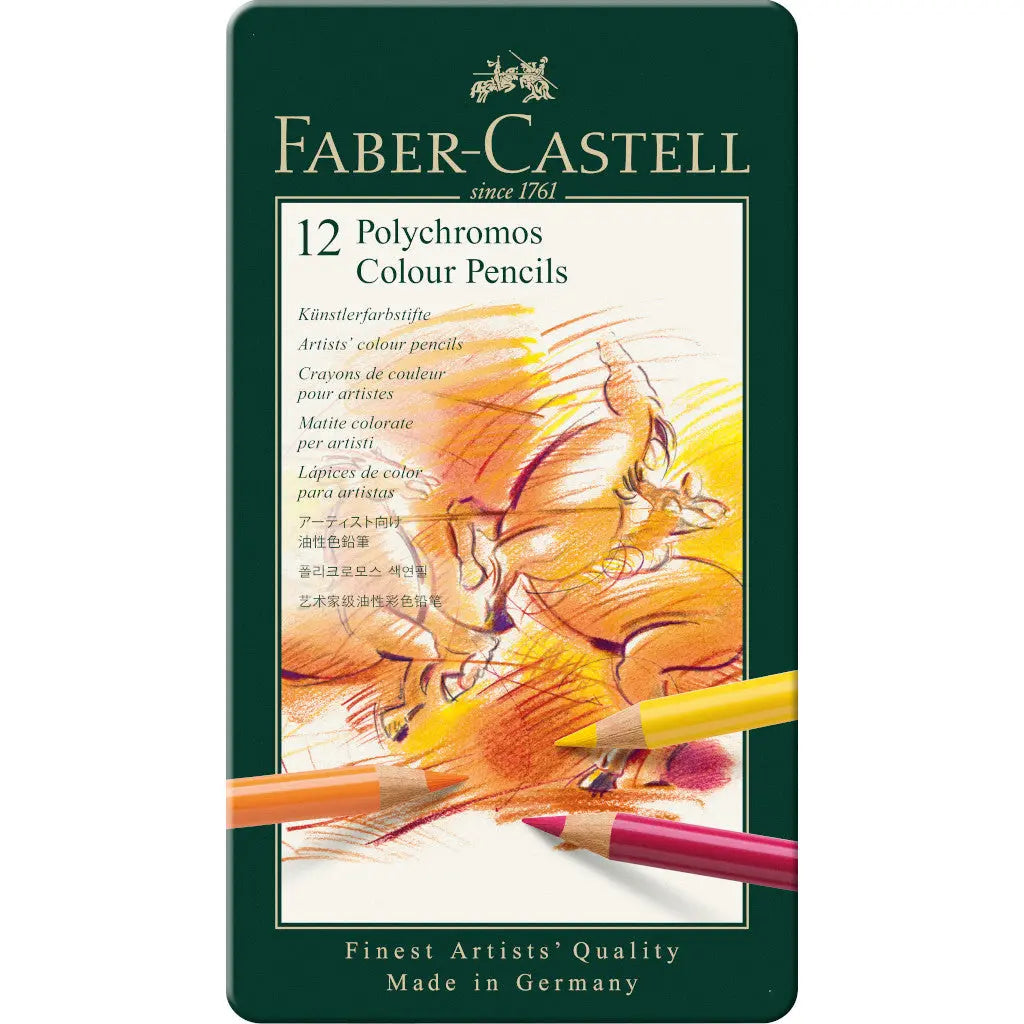Lápices de Colores Faber Castell Polychromos Profesionales Premium 12 Pz - Faber Castell - uso