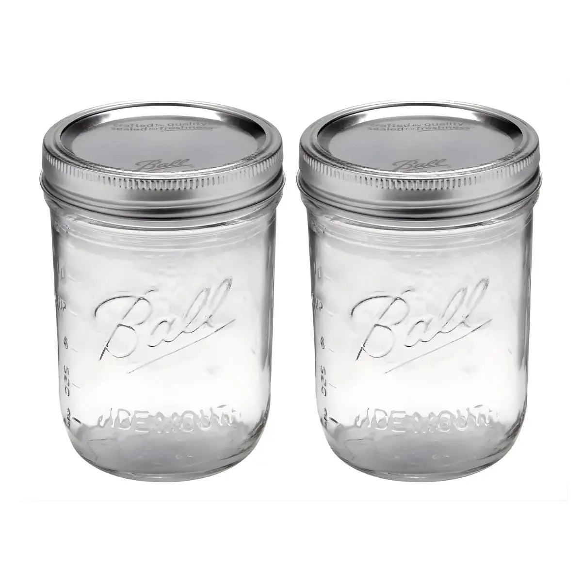 2 Mason Jars Ball 16oz Boca Ancha Pieza - Mason Jars - empaque