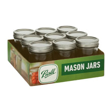 8 Mason Jars Ball 16oz Boca Ancha Pieza - Coveme - vista lateral