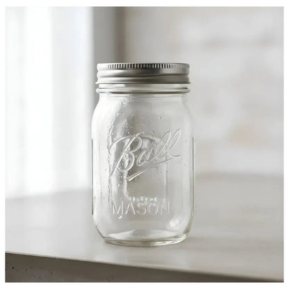 24 Mason Jars Ball 16oz Boca Regular Pieza - Coveme - vista trasera