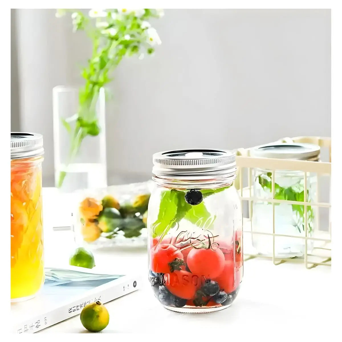 Mason Jars Ball de 16 oz Boca Regular - Set de 4 piezas - Mason Jars - detalle