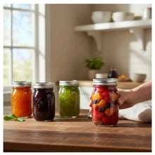 8 Mason Jars Ball 16oz Boca Regular Pieza - Coveme - vista trasera