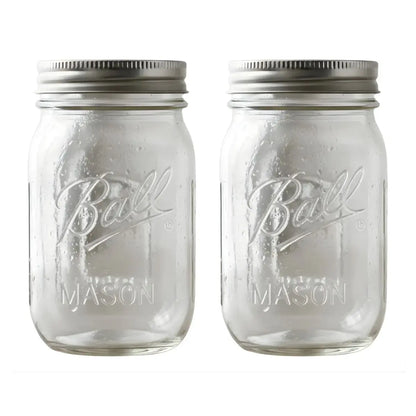 Bola Mason tarro 32 oz. Bola de vidrio transparente con boca ancha, Transparente, 32 oz (Wide Mouth), 2 - Ball - detalle