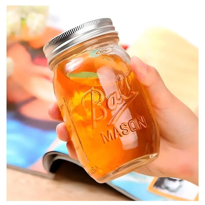 Bola Mason tarro 32 oz. Bola de vidrio transparente con boca ancha, Transparente, 32 oz (Wide Mouth), 2 - Ball - vista trasera