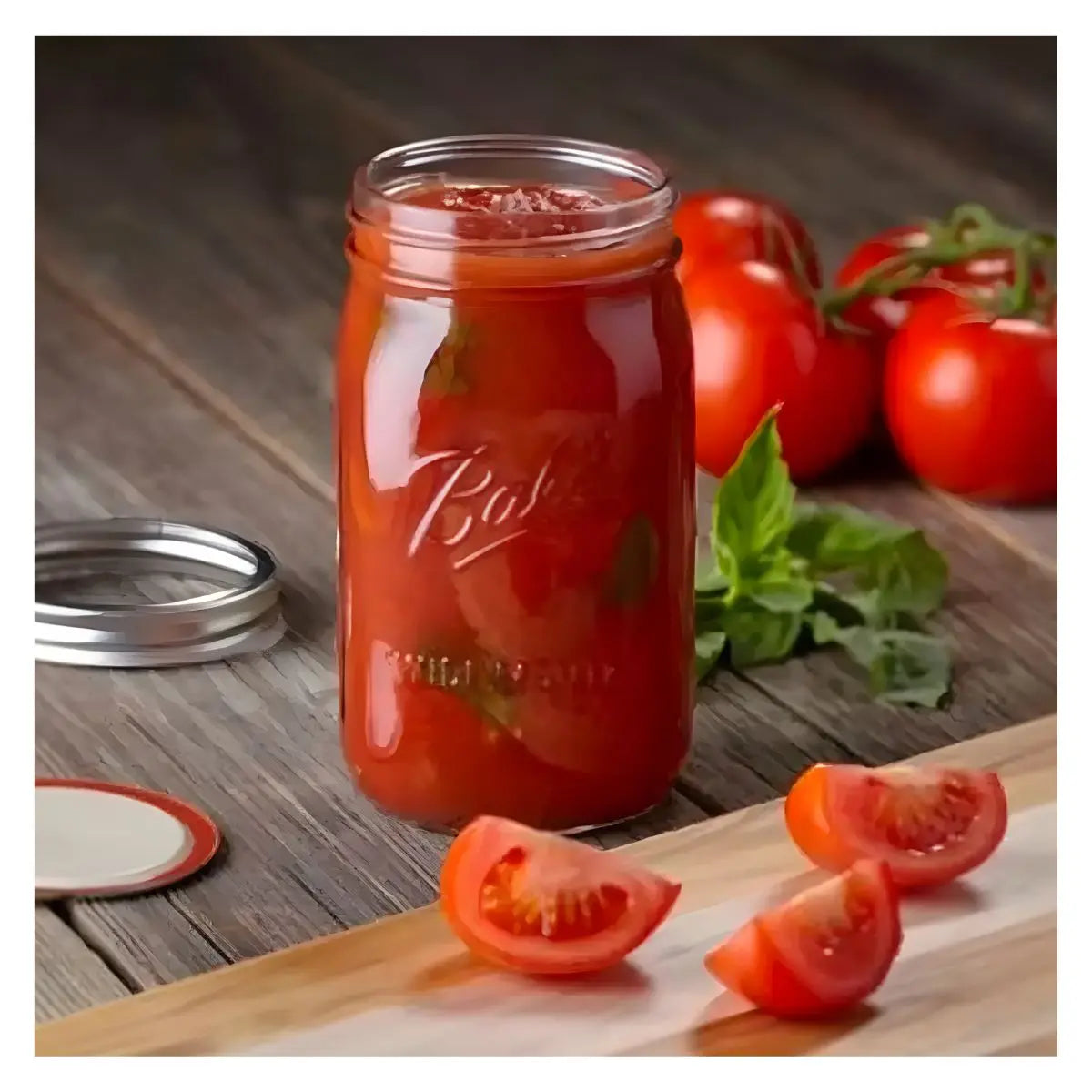 4 Mason Jars Ball 32 Oz Boca Ancha Pieza - Coveme - vista lateral