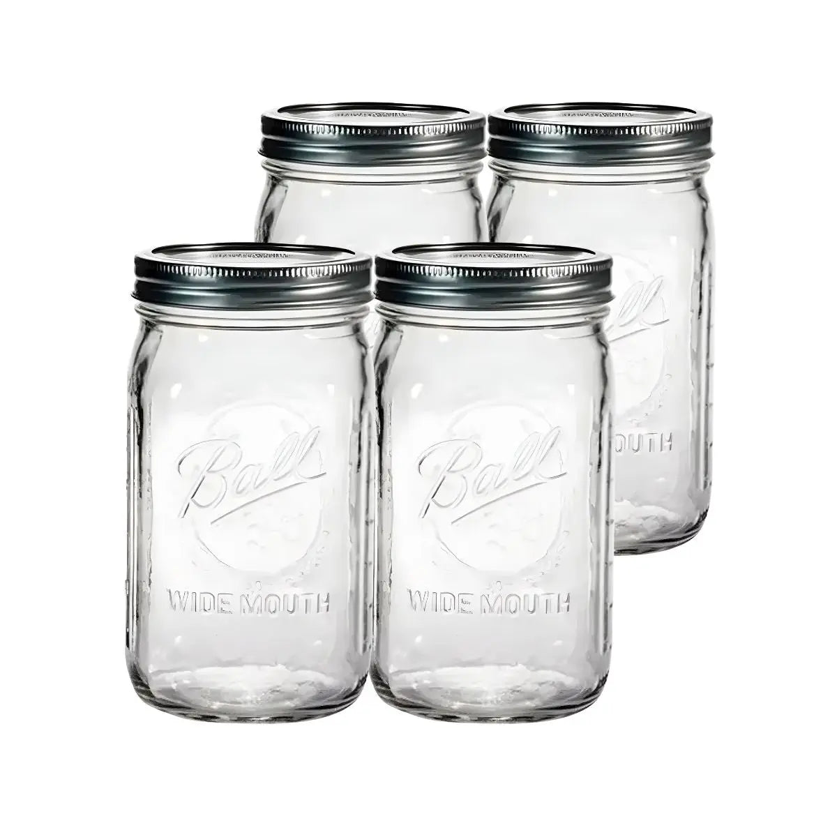 4 Mason Jars Ball 32 Oz Boca Ancha Pieza - Coveme - empaque