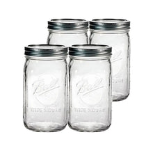 4 Mason Jars Ball 32 Oz Boca Ancha Pieza - Coveme - empaque