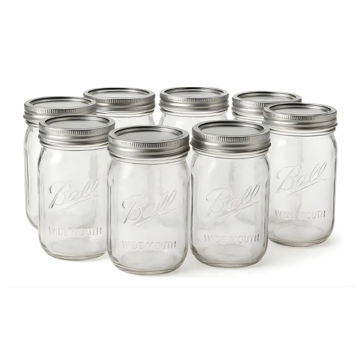 8 Mason Jars Ball 32 Oz Boca Ancha Pieza - Coveme
