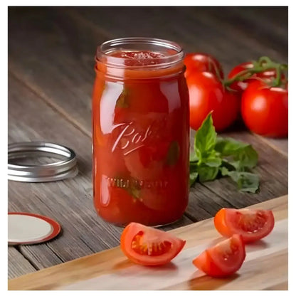 8 Mason Jars Ball 64oz Boca Ancha Pieza - Coveme - detalle