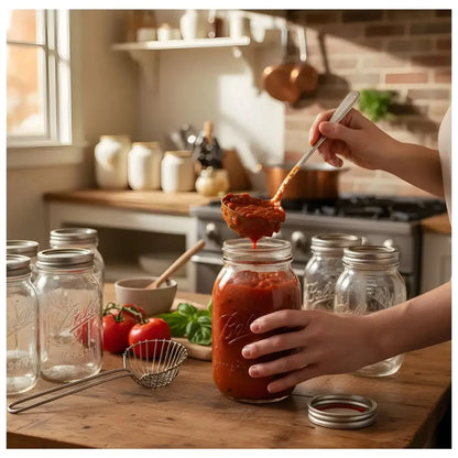 24 Mason Jars Ball 32 Oz Boca Ancha Pieza - Coveme - detalle