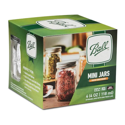 Mason Jar Ball 4 oz Mini (caja con 4) - Ball - vista lateral