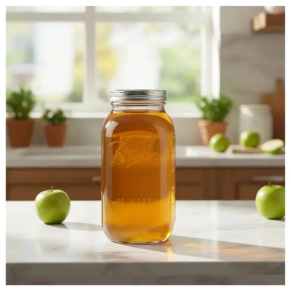 12 Mason Jars Ball 64oz Boca Ancha Pieza - Coveme - vista trasera