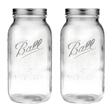 2 Mason Jars Ball 64oz Boca Ancha Pieza - Coveme - vista trasera