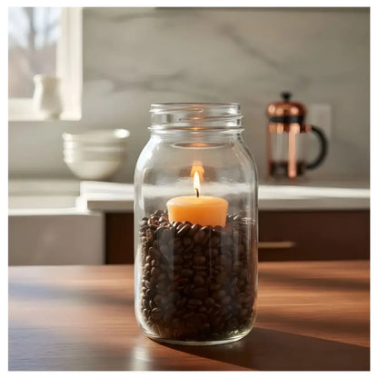 3 Mason Jars Ball 32 Oz Boca Regular Pieza - Coveme - vista trasera