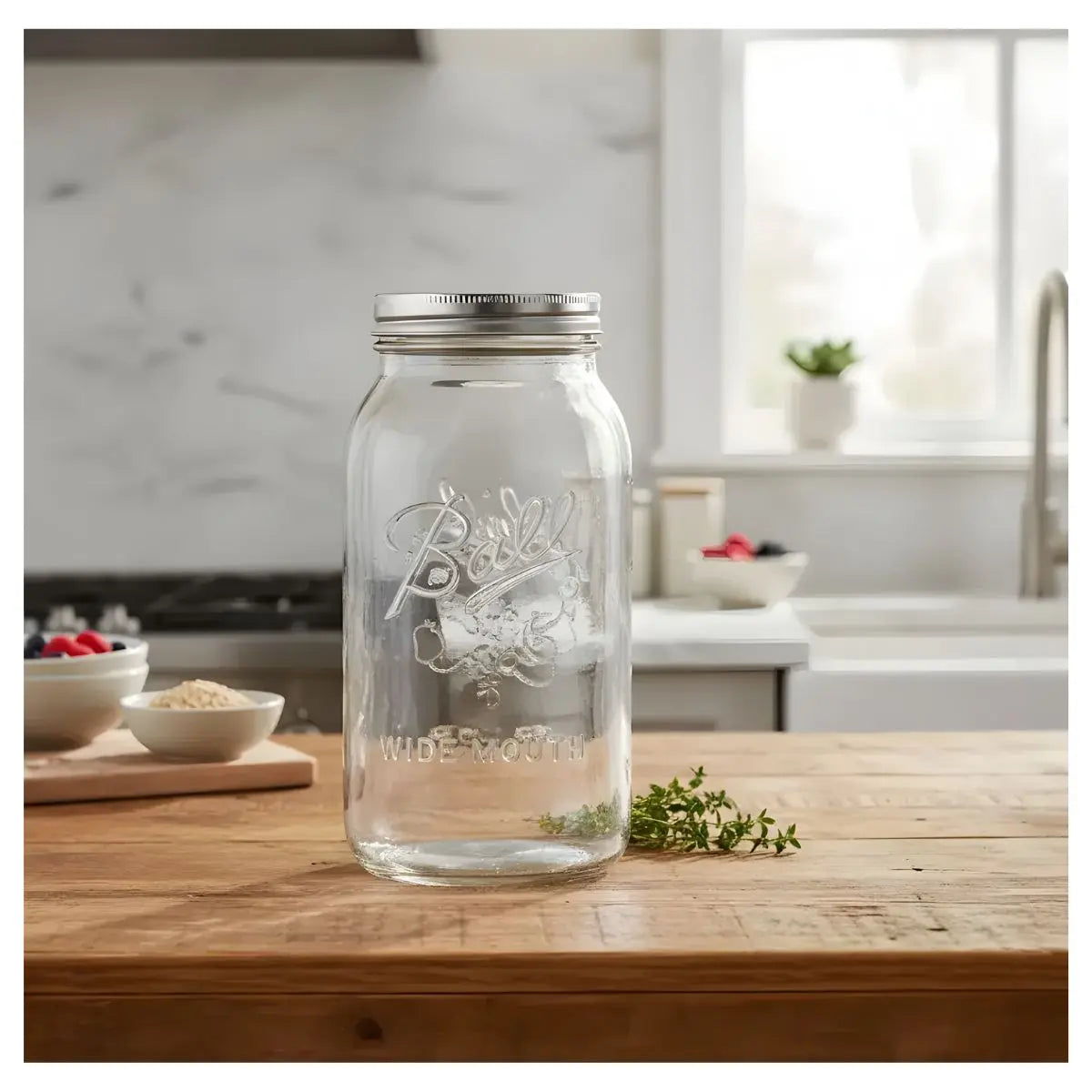 4 Mason Jars Ball 64oz Boca Ancha Pieza - Coveme - empaque