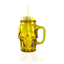 3pz Tarros Calavera Vaso Frasco Vidrio Mason Jars Cerveza - Coveme - vista trasera