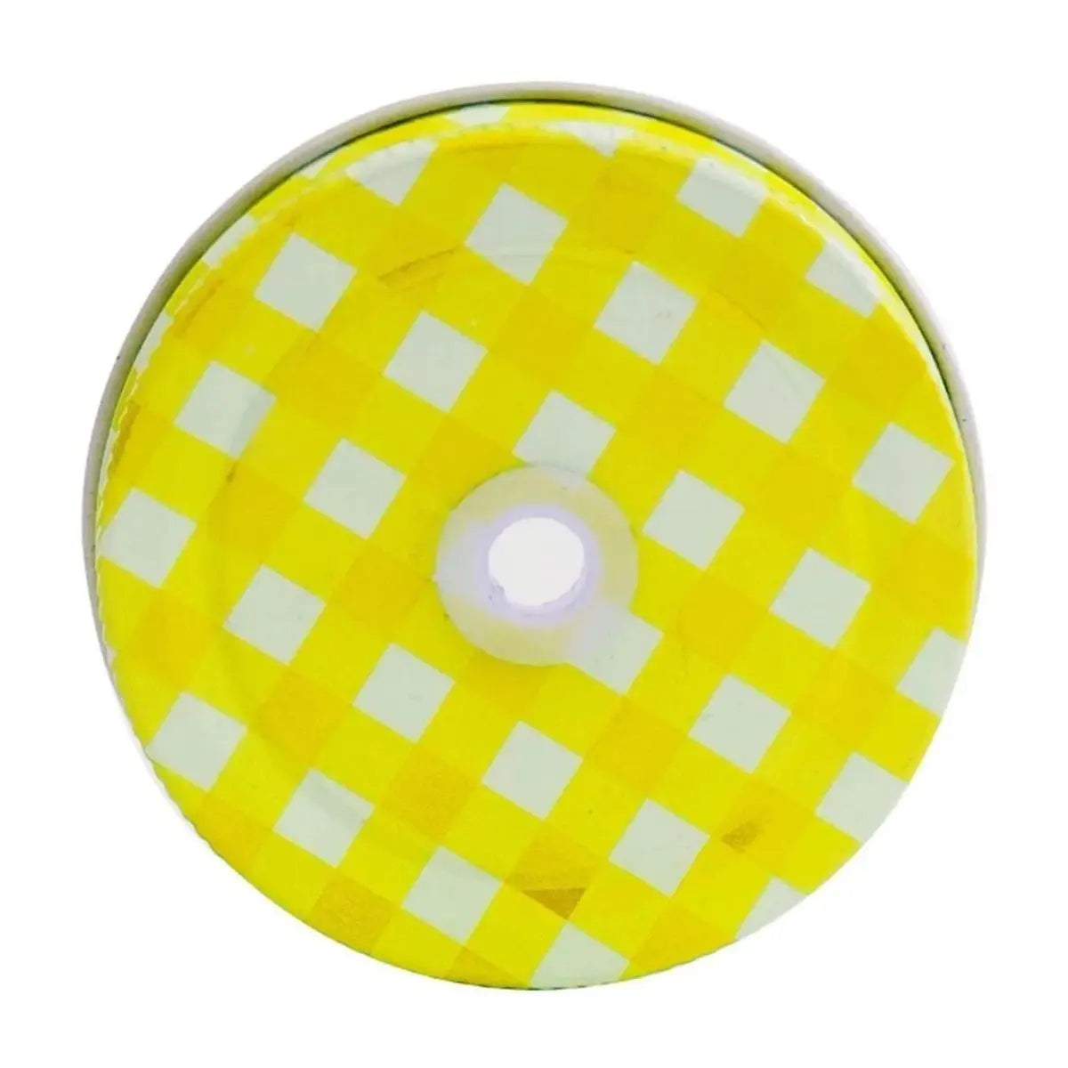 6pz Mason Jar Calavera COLOR con Asa 16oz AMARILLO - Drink Lab - vista lateral