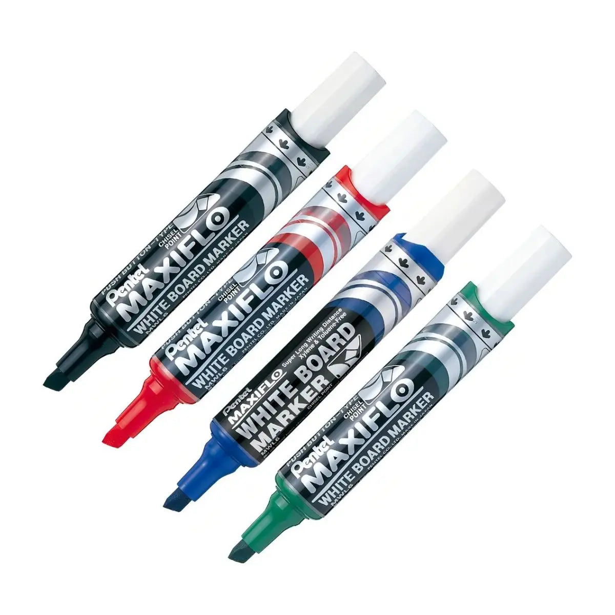 4 Marcadores Pizarron Blanco Pentel Maxifilo - Pentel - detalle