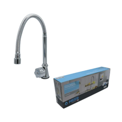 Llave Flexible Fregadero Meer Monomando Cromada - CNX - vista lateral