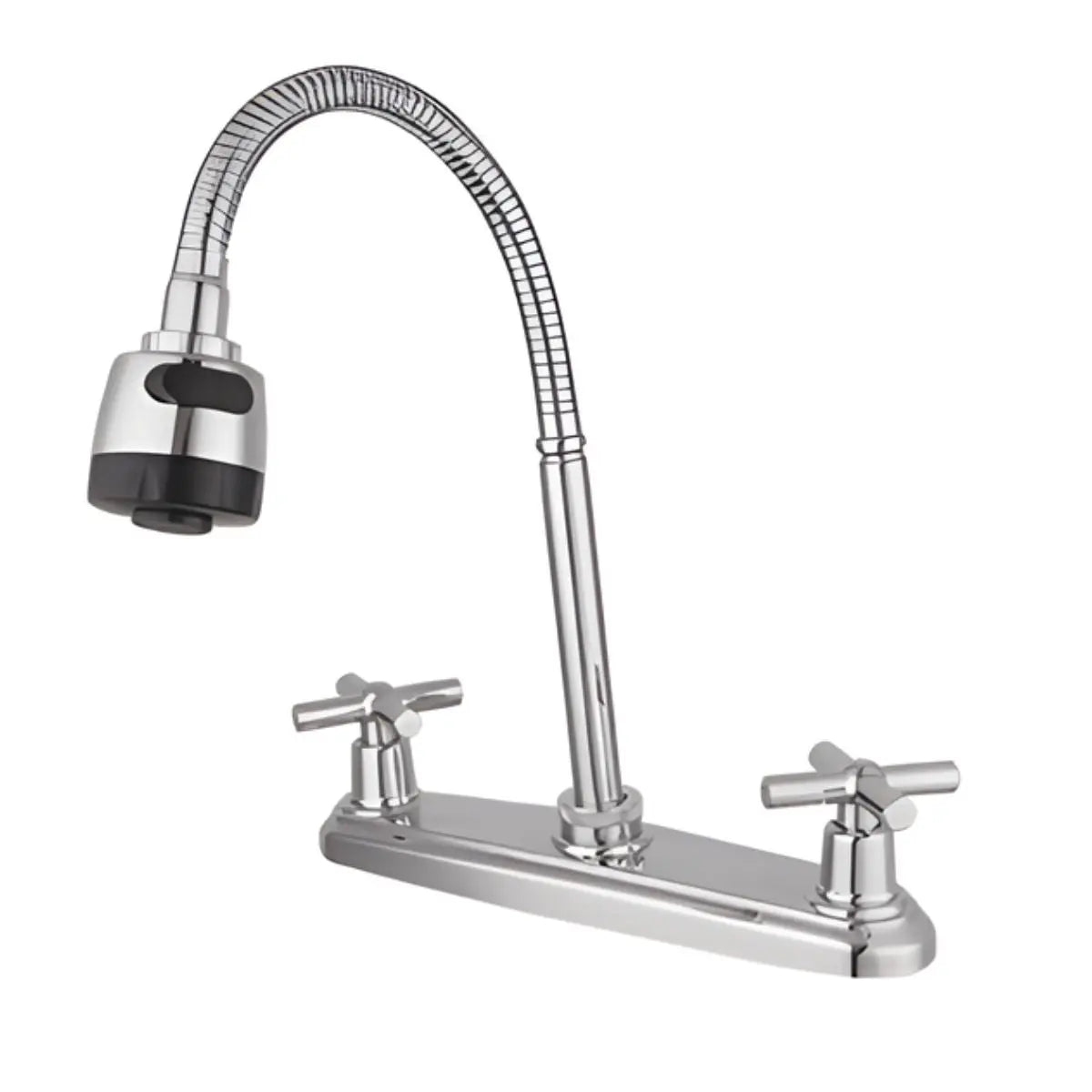 Meer Mezcladora Flexible Fregadero Balance Zinc Cromada 6PZ - CNX - detalle