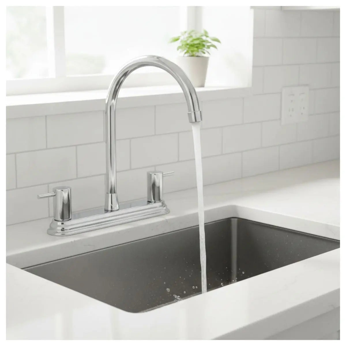 Mezcladora Fregadero Meer Latón Acero Inoxidable Cromada - CNX
