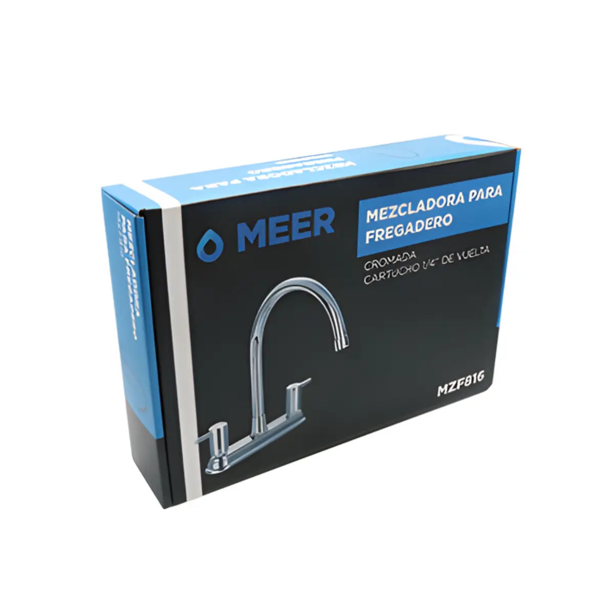 Mezcladora Fregadero Meer Latón Acero Inoxidable Cromada - CNX - accesorios