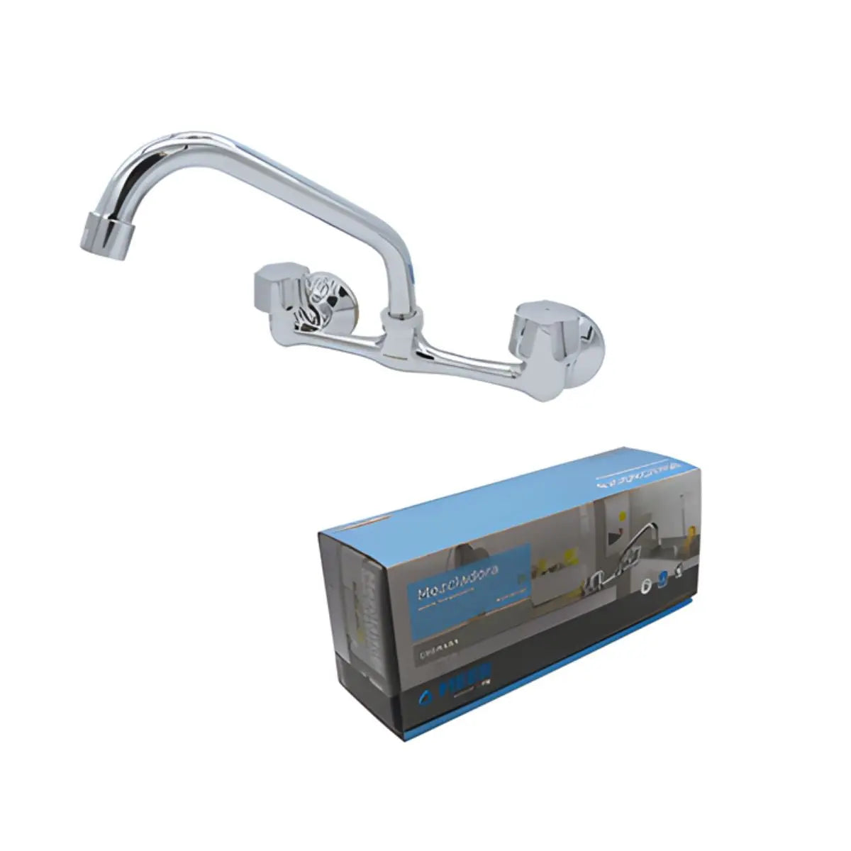 Mezcladora Fregadero Meer Laton Acero Inoxidable Cromada - CNX - accesorios