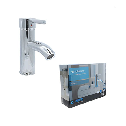 Mezcladora Monomando Lavabo Meer Acero Inoxidable Cromada 6PZ - CNX - vista trasera