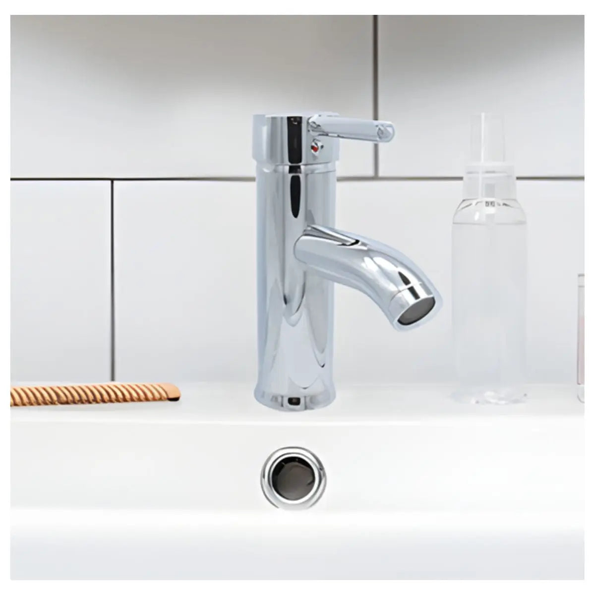 Mezcladora Monomando Lavabo Meer Acero Inoxidable Cromada 6PZ - CNX - detalle