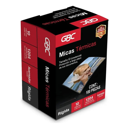 Micas Térmica GBC 1204 6.5 X 9.5 Cm 10 Milésimas 100 Piezas - ACCO
