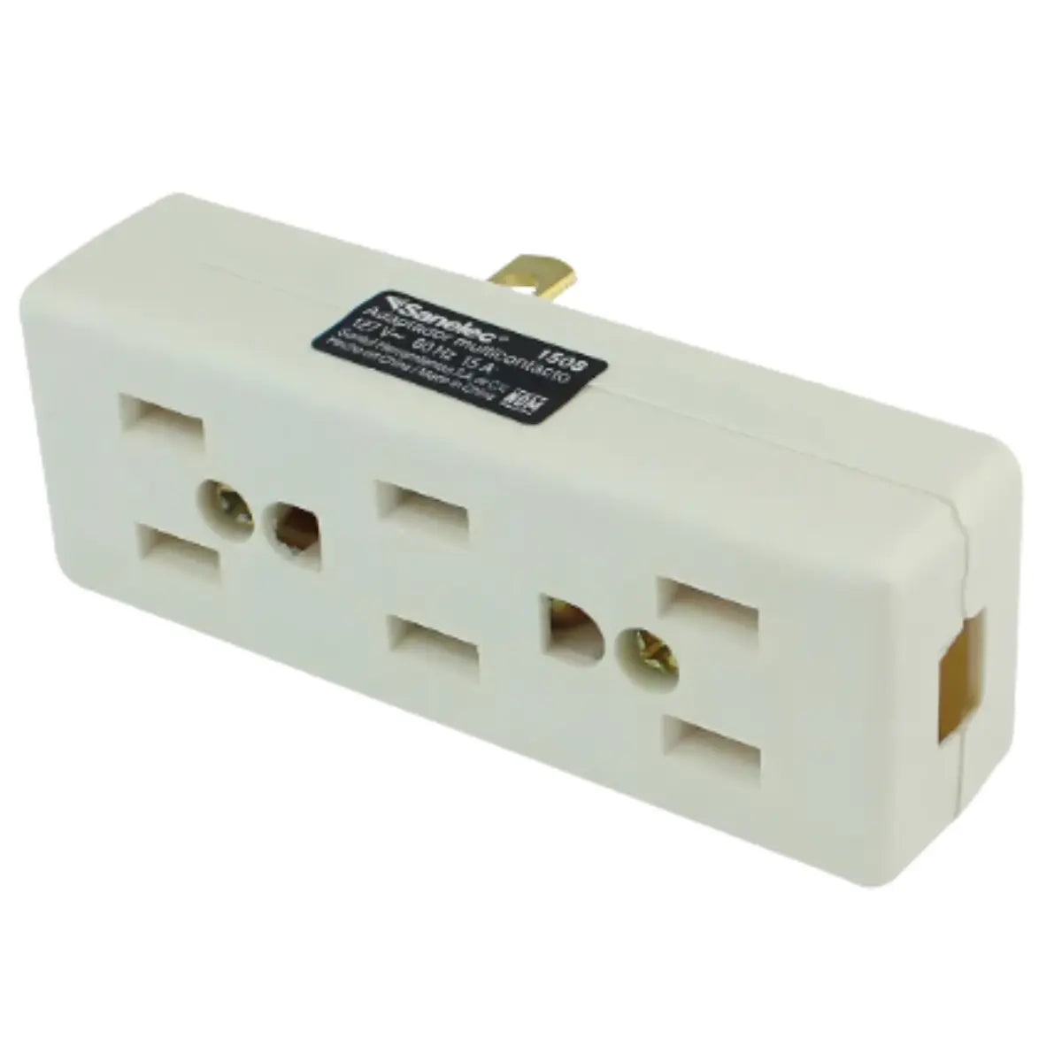 Multicontacto triple granel Sanelec 1508 3 piezas - Sanelec - vista lateral