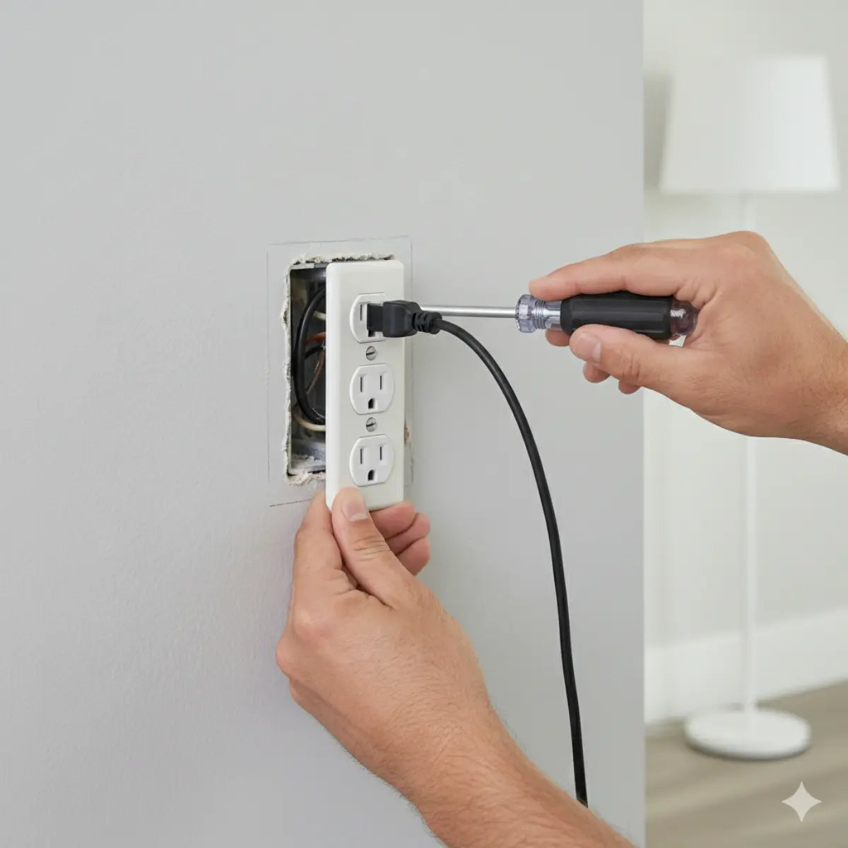 Multicontacto triple granel Sanelec 1508 3 piezas - Sanelec - empaque