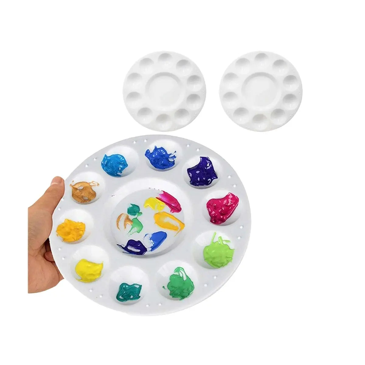 Godete Plastico Redondo 10 Cavidades Roel Paleta Pintor - Roel - vista lateral