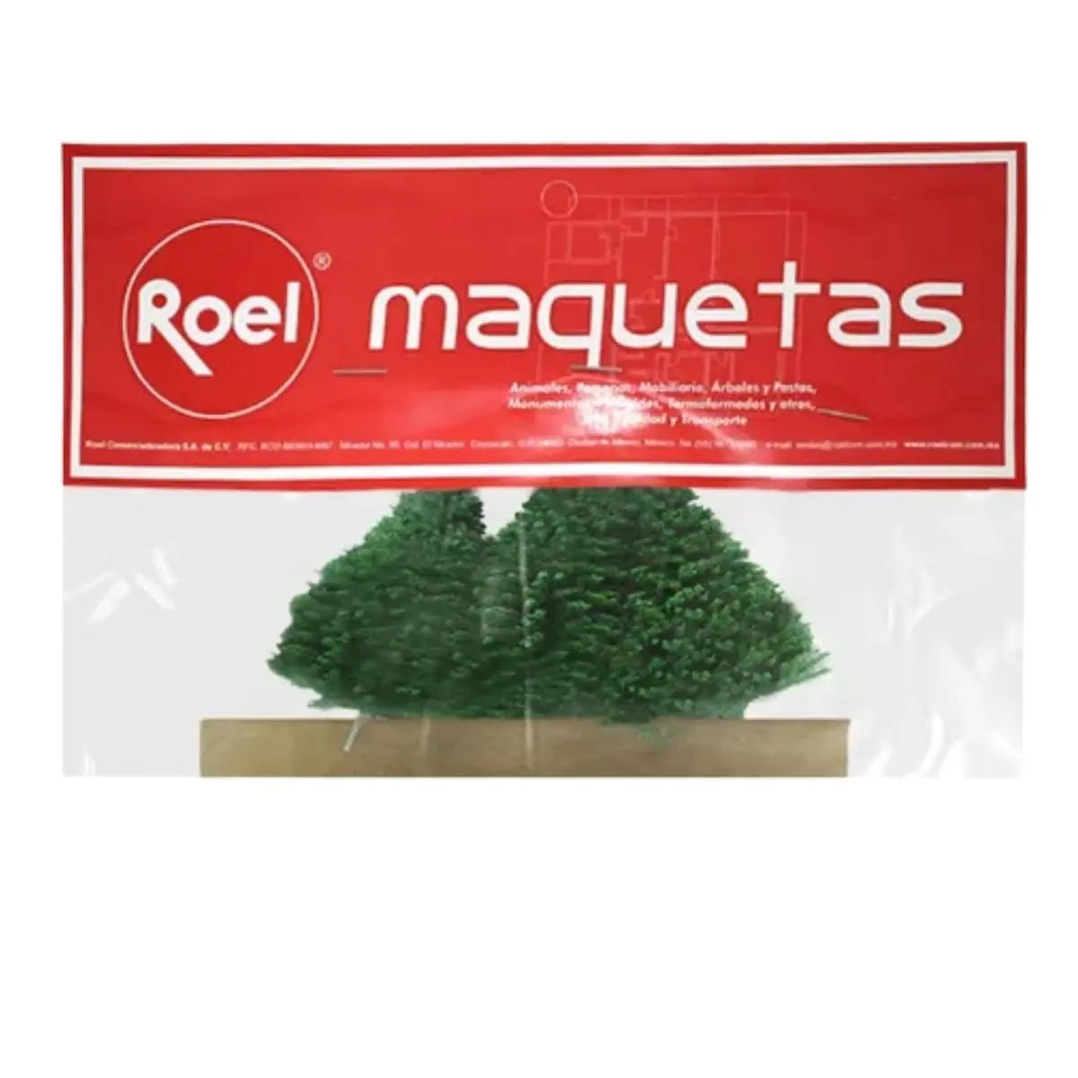 Set 3 Pinos Maqueta Roel Modelismo Altura 7cm - Roel - vista lateral