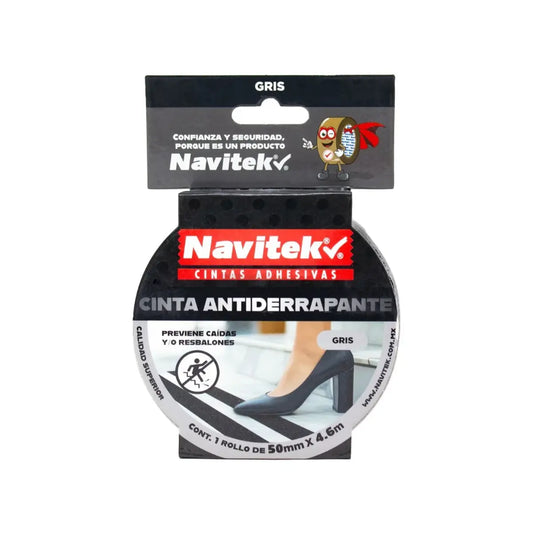 CINTA ANTIDERRAPANTE GRIS 50 MM  X 4.6M NAVITEK - Offiland - vista lateral