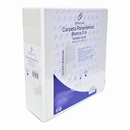 Carpeta 3 In Office Lab Herraje D Carta Ventana Color Blanco - Office Lab