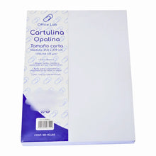 100 Hojas Cartulina Opalina Office Lab Tamaño Carta 225gr - Office Lab