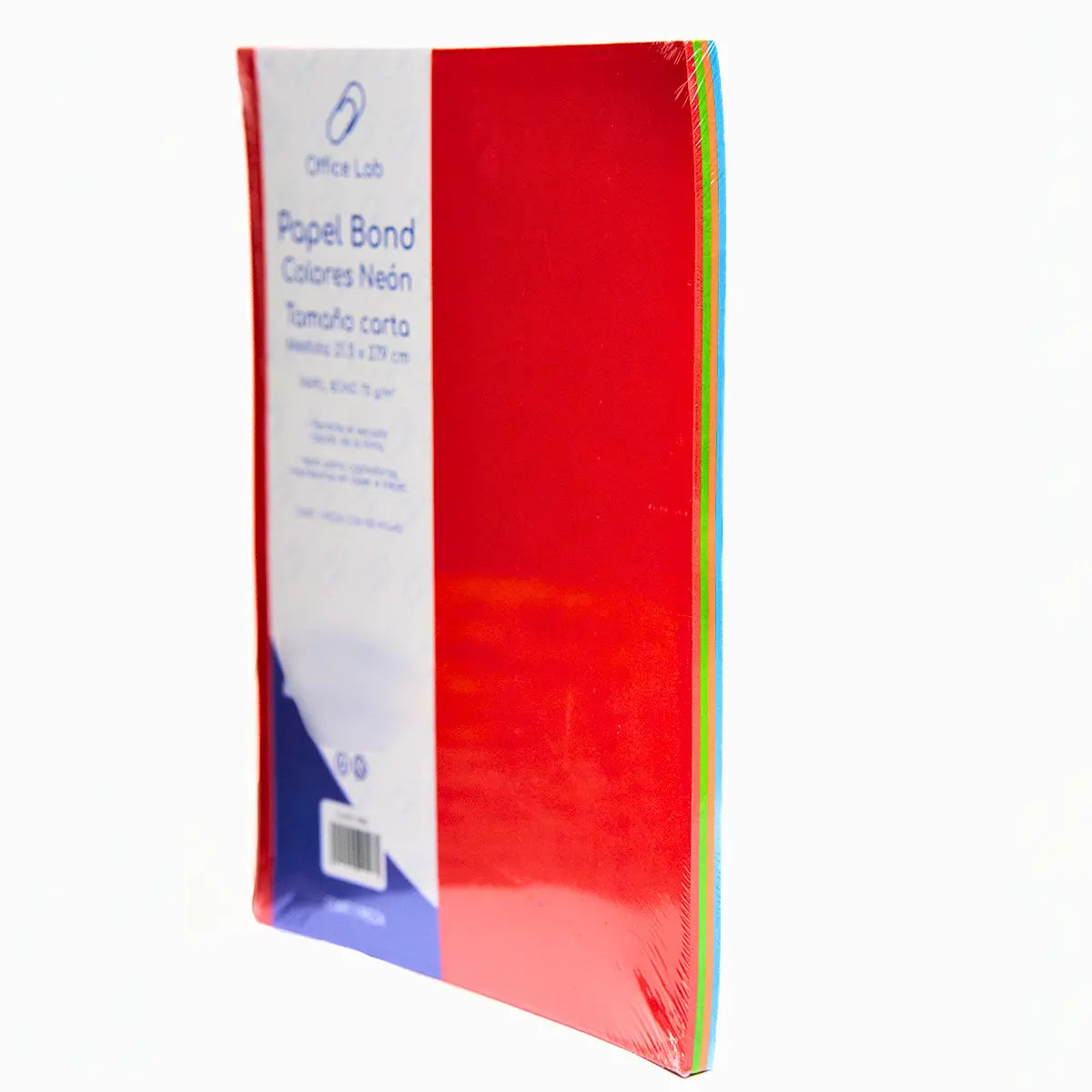 PAPEL BOND 100 HOJAS NEON 4 COLORES 75 g - Office Lab