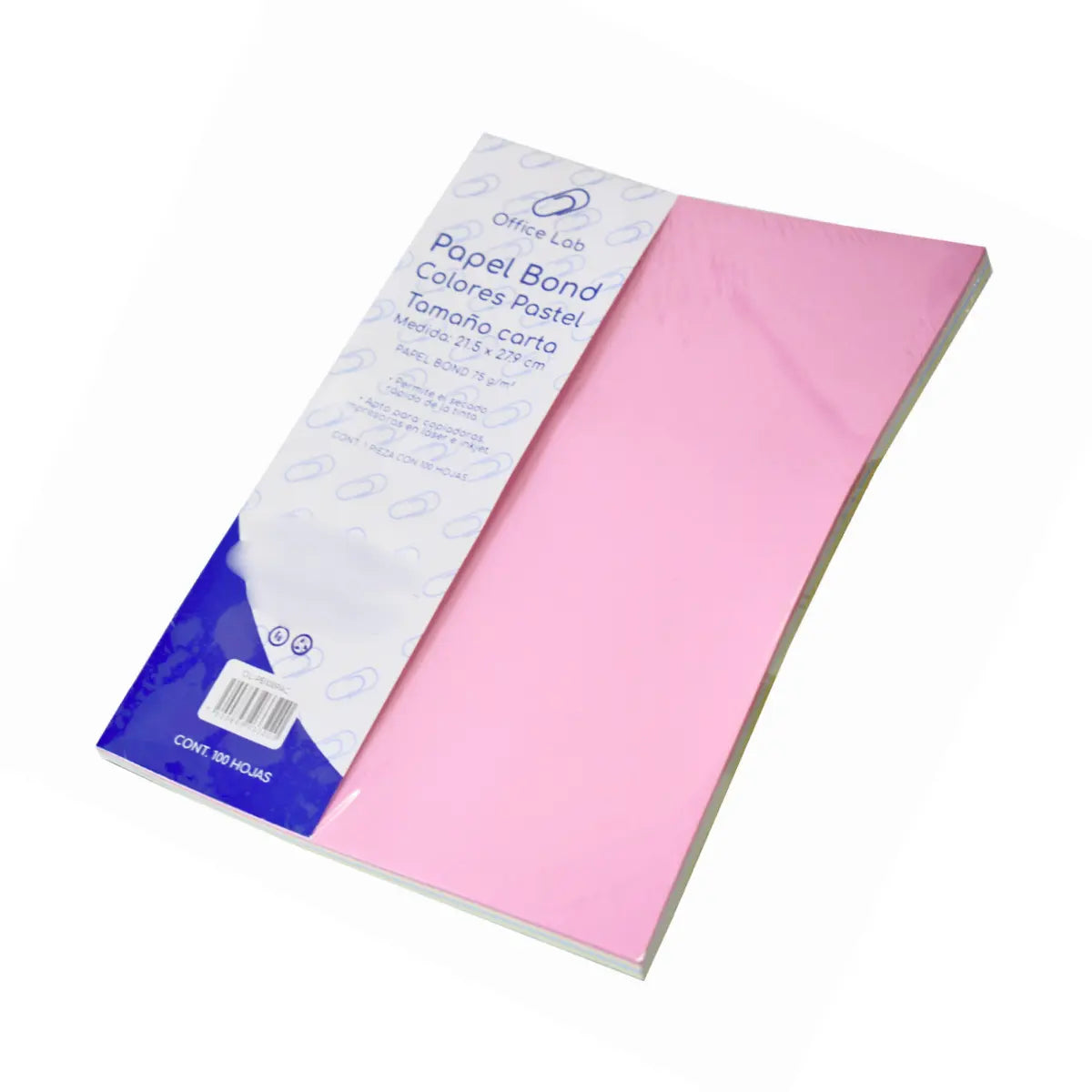 PAPEL BOND 100 HOJAS PASTEL 4 COLORES 75 g - Office Lab