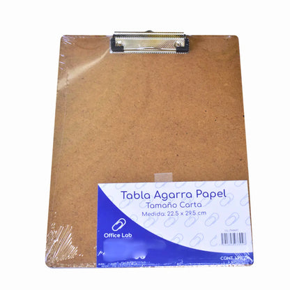 Tabla Sujeta Papeles Marca Office Lab Madera Tamaño Carta - Office Lab