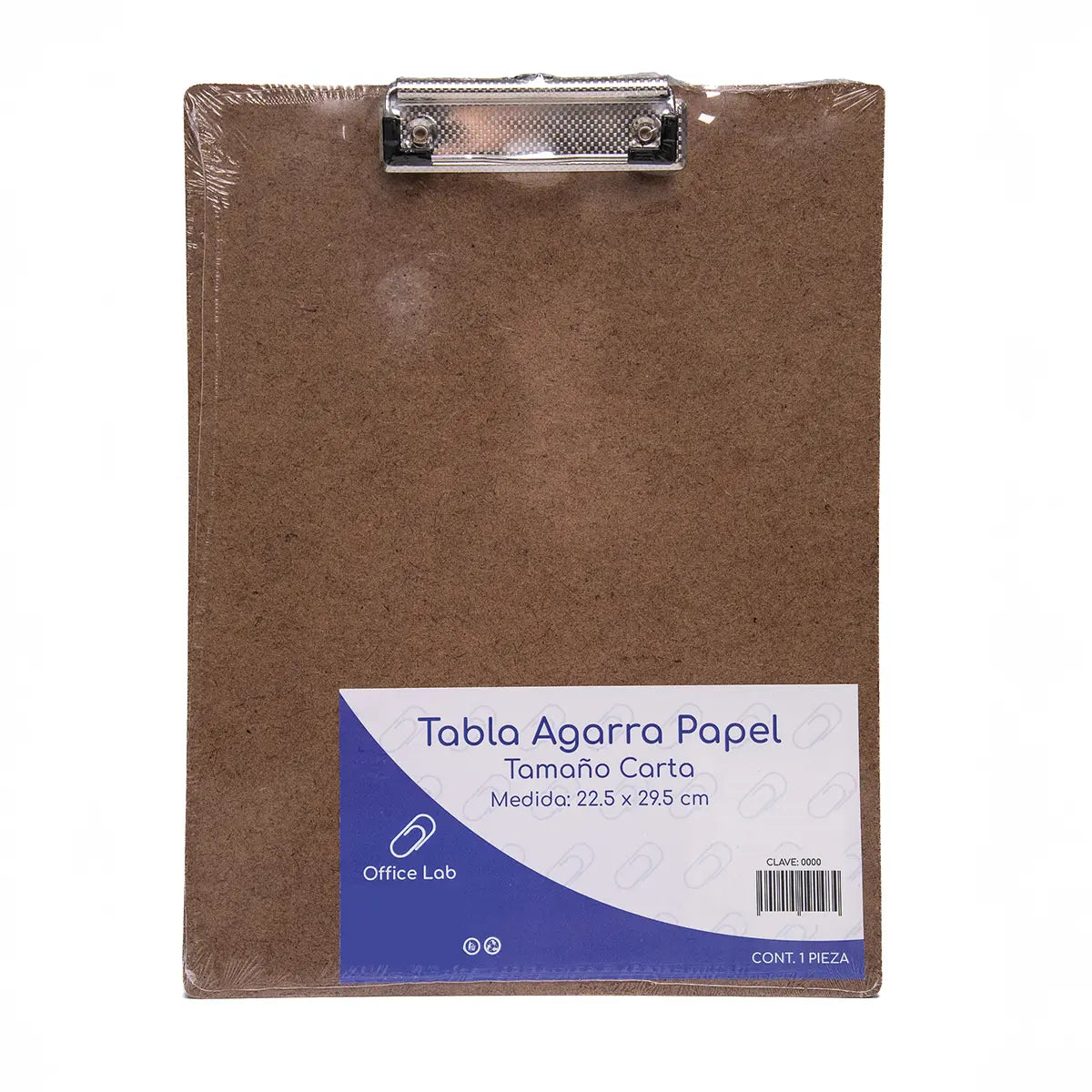 Tabla Sujeta Papeles Marca Office Lab Madera Tamaño Carta - Office Lab - vista lateral