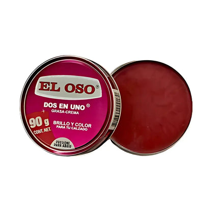 Grasa Calzado El Oso Dos En Uno Colores Elegir 90 G Vino - El oso - vista lateral