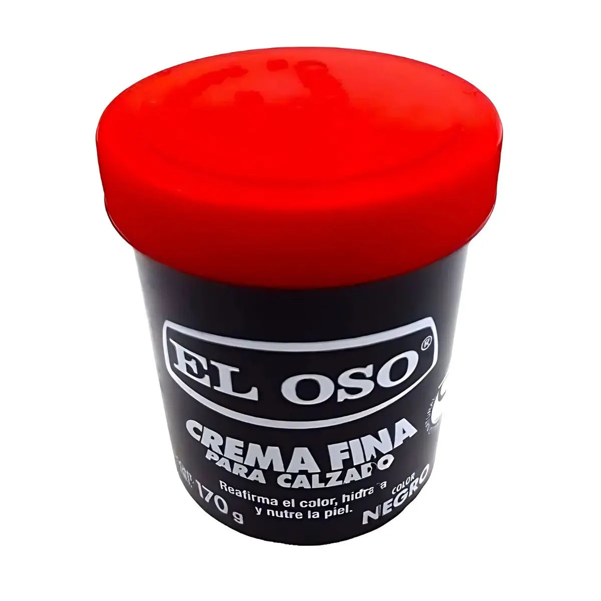 Crema Calzado El Oso Fina Color Negro 170g Limpieza Zapatos - El oso