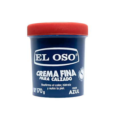 Grasa Crema Fina El Oso Calzado Color Azul 170g Brillo - El oso - vista lateral