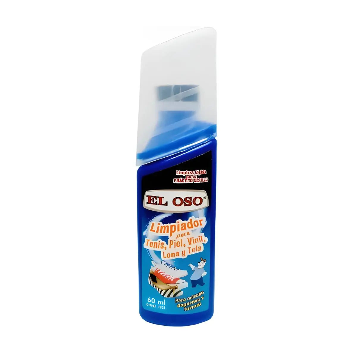 Limpiador Tenis El Oso Piel Vinil Lona Tela 60 Ml Sport - El oso - vista lateral