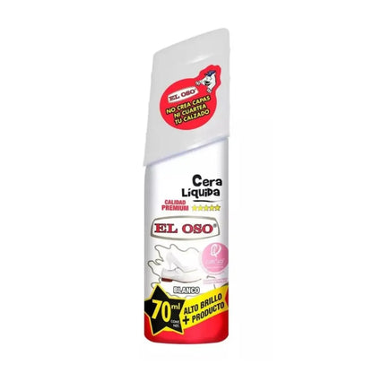 Cera Líquida Calzado El Oso Color Blanco 70ml Limpieza - El oso - vista lateral