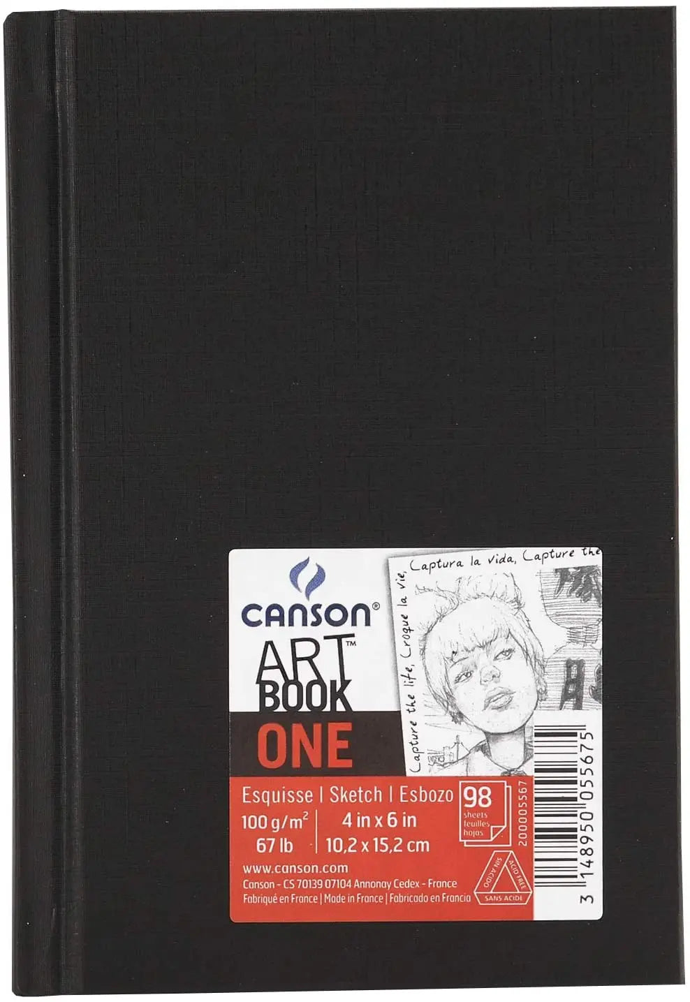 Cuaderno Canson Dibujo Bocetos Art Book One Sketch 10 X 15cm - Canson - detalle