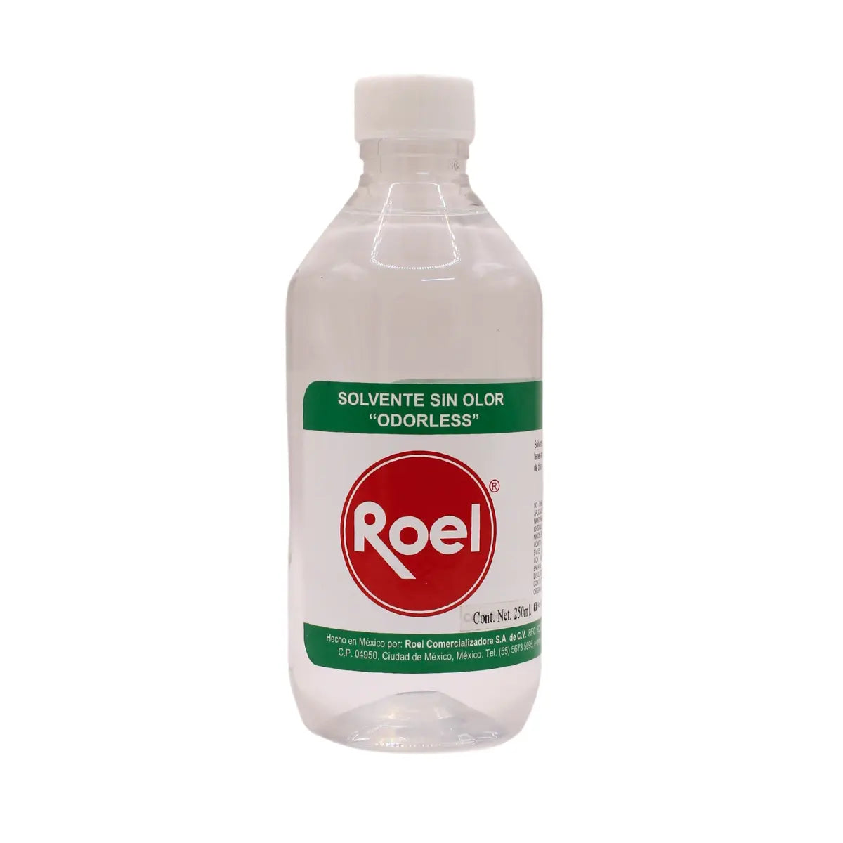 Solvente Sin Olor 250ml Roel Odorless Transparente Inoloro - Roel - vista lateral