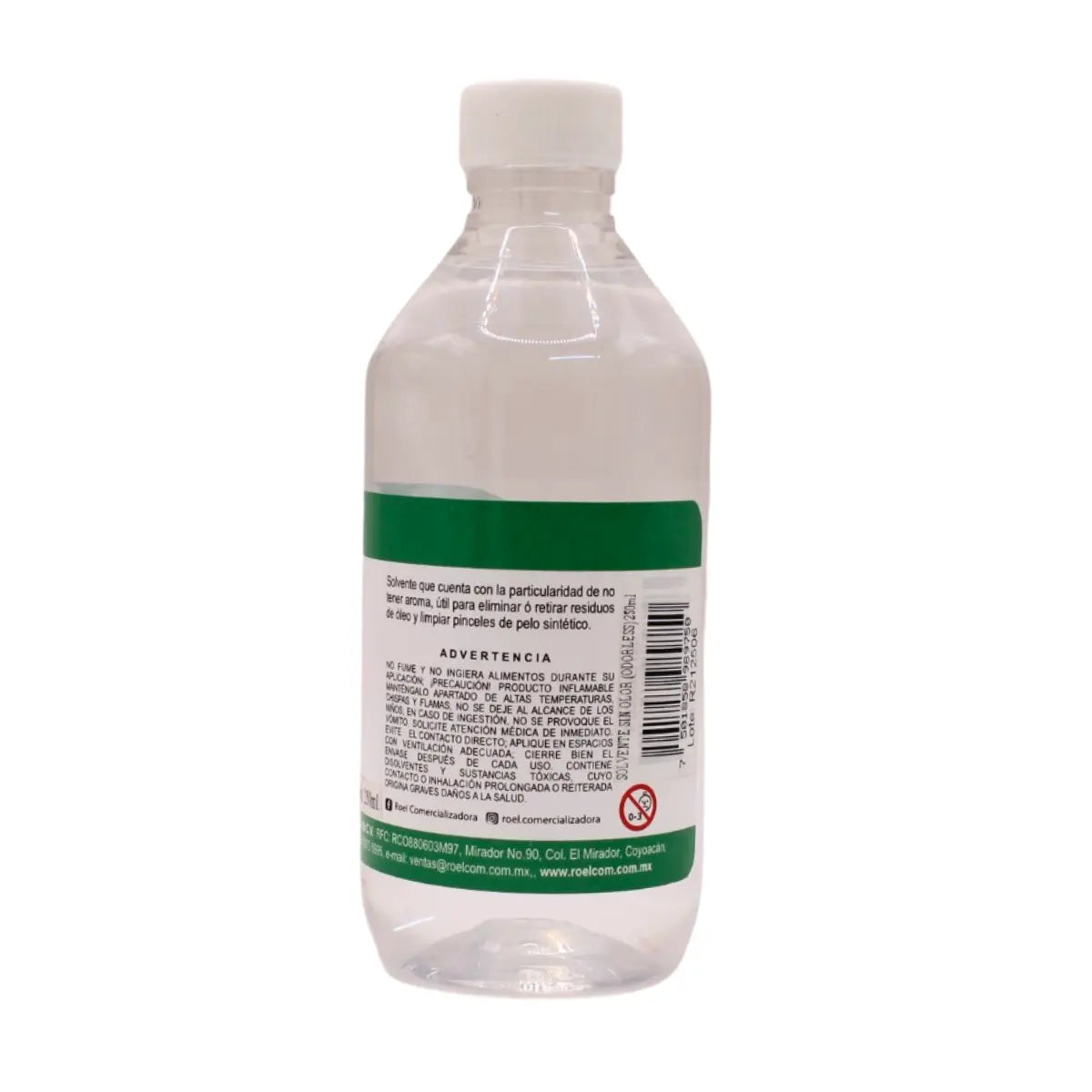 Solvente Sin Olor 250ml Roel Odorless Transparente Inoloro - Roel