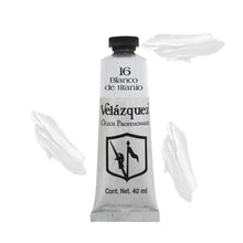 Pintura Al Oleo Profesional Velazquez 40ml Arte Escoge Color Óleo Blanco de Titanio - Roel